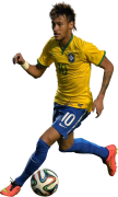 Neymar football render