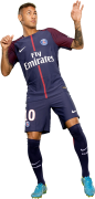 Neymar football render