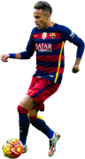 Neymar football render