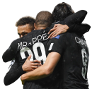 Neymar, Kylian Mbappé, & Edinson Cavani football render