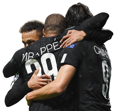 Neymar, Kylian Mbappé, & Edinson Cavani