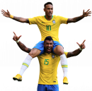Neymar & Paulinho football render