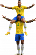 Neymar & Paulinho football render