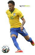 Neymar football render