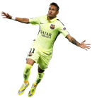 Neymar football render