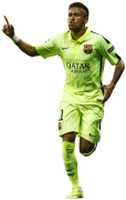 Neymar football render