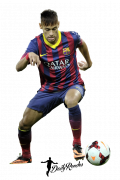 Neymar football render