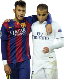 Neymar & Lucas Moura football render