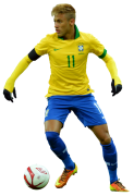 Neymar football render