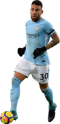 Nicolas Otamendi football render