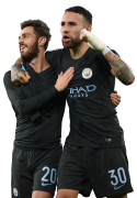 Nicolas Otamendi & Bernardo Silva football render