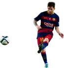 Lionel Messi football render