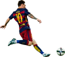 Lionel Messi football render