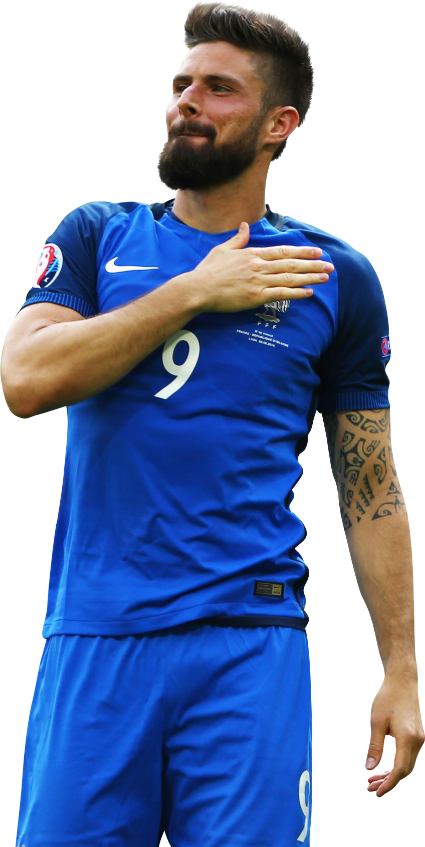 Nike France Home Dri-Fit ADV Match Giroud 9 Jersey 2024-2025