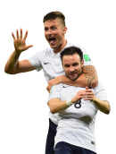 Olivier Giroud & Mathieu Valbuena football render