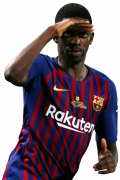 Ousmane Dembélé football render