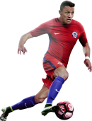 Alexis Sanchez football render