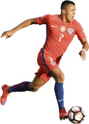 Alexis Sanchez football render