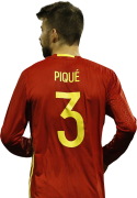 Gerard Piqué football render