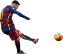 Lionel Messi football render