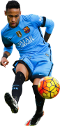 Neymar football render