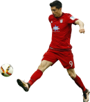 Robert Lewandowski football render