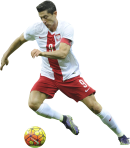 Robert Lewandowski football render