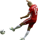 Arjen Robben football render