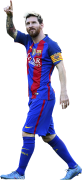 Lionel Messi football render