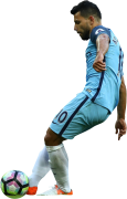 Sergio Aguero football render