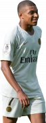 Kylian Mbappé football render