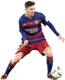 Lionel Messi football render