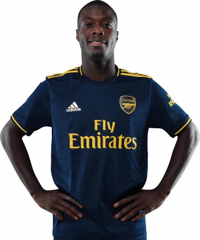 Nicolas Pépé Arsenal football render - FootyRenders