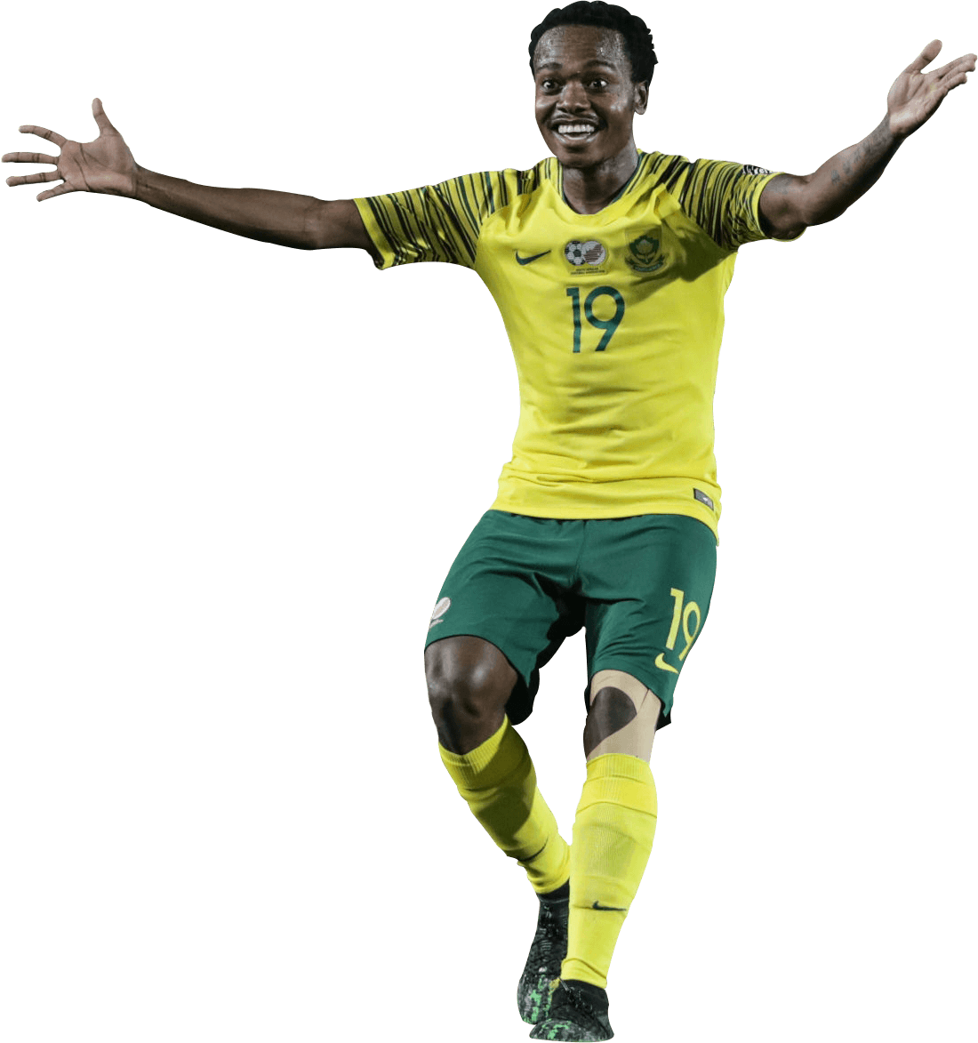 Percy Tau South Africa football render - FootyRenders