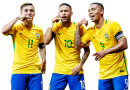 Philippe Coutinho, Neymar & Gabriel Jesus football render