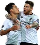 Philippe Coutinho & Alberto Moreno football render