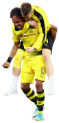 Pierre-Emerick Aubameyang & Marco Reus football render