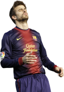 Gerard Piqué football render