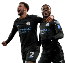 Raheem Sterling & Kyle Walker football render