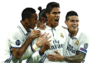 Raphael Varane, James Rodriguez, Danilo & Gareth Bale football render