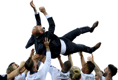 Real Madrid Team & Zinedine Zidane