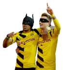 Pierre-Emerick Aubameyang & Marco Reus football render