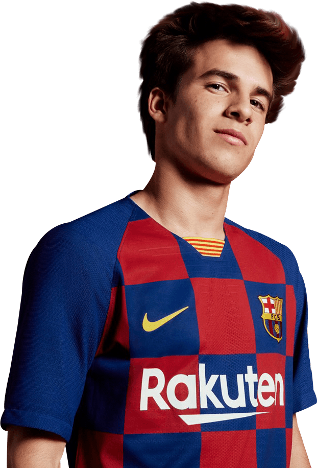 Riqui Puig Barcelona football render - FootyRenders