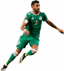 Riyad Mahrez football render