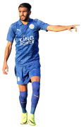 Riyad Mahrez football render