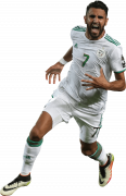 Riyad Mahrez football render