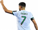 Riyad Mahrez football render