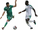 Riyad Mahrez & Sadio Mané football render