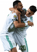 Riyad Mahrez & Youcef Atal football render