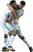 Riyad Mahrez & Youcef Atal football render